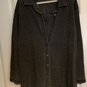Jane and Delancey dark greyButton Down Shirt